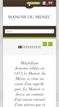 Mobile Screenshot of manoirdumenec.fr